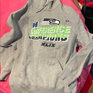 Nike Therma Fit Seattle Seahawks Super Bowl XLIX Hoodie Mens Large